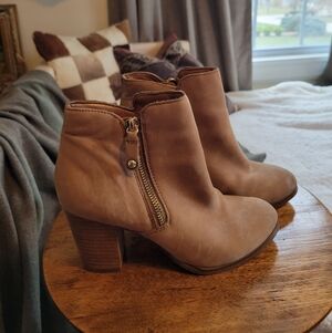 Tan Aldo Ankle Boots